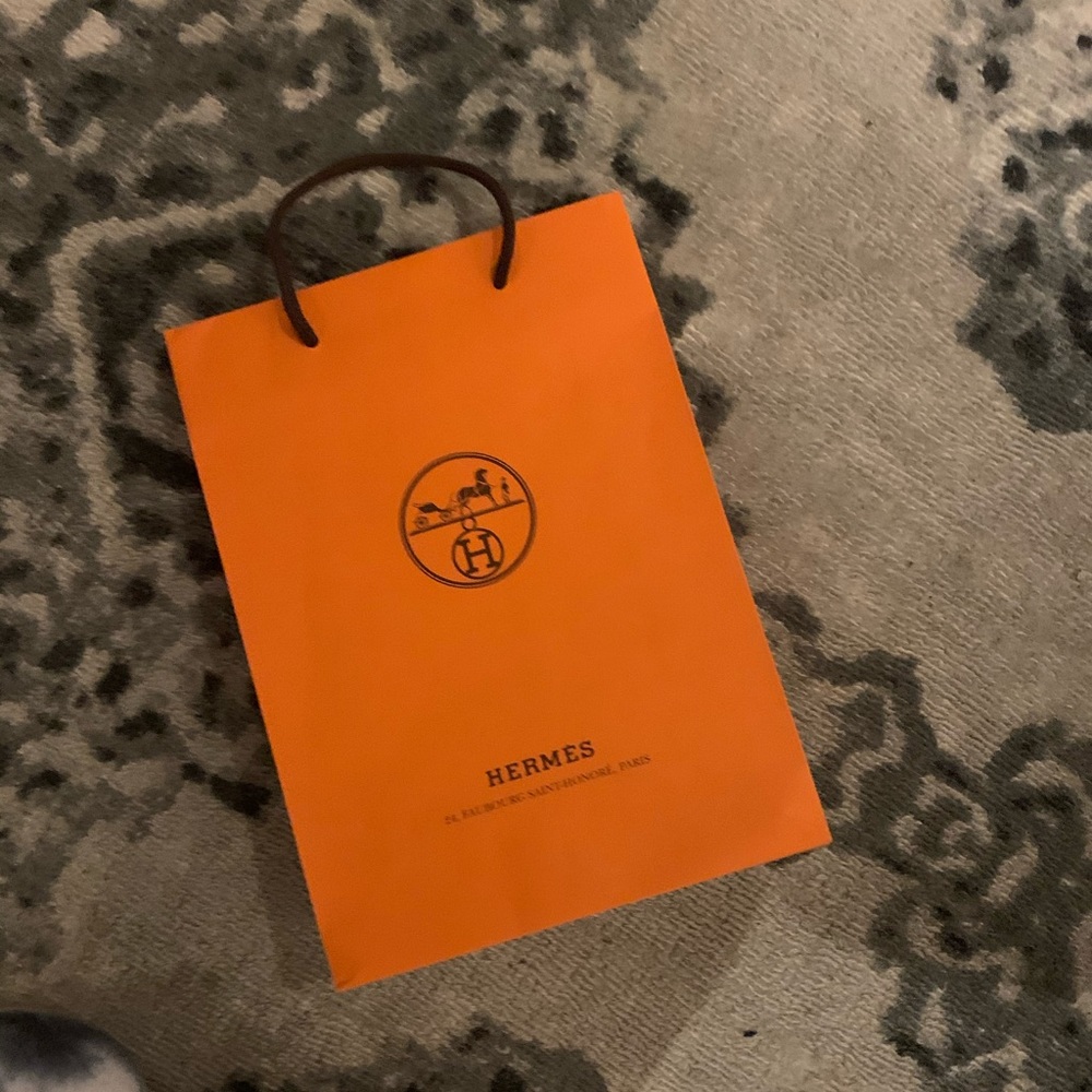 Hermès shopping paper bag 11x 7